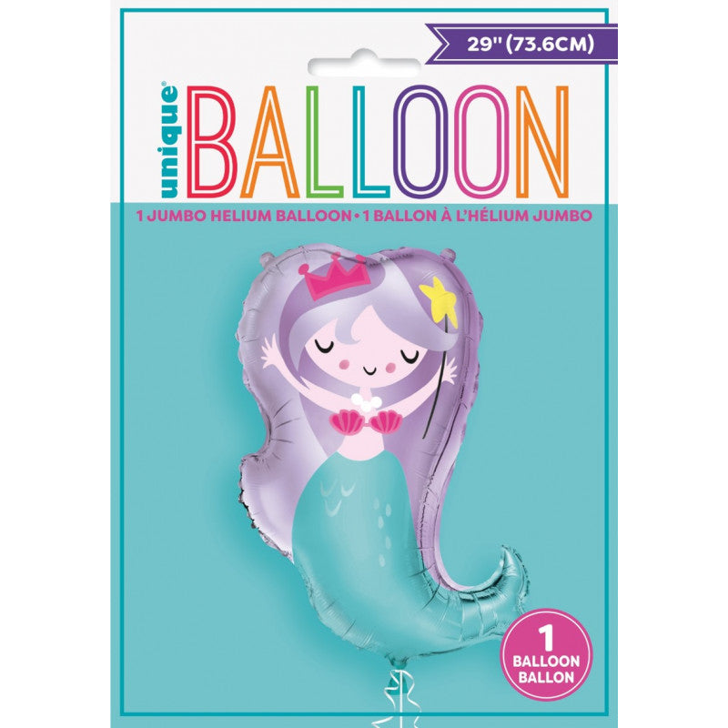 Balloon foil mermaid 73 cm