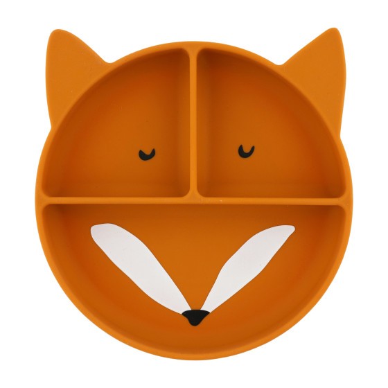 SILICONE DIVIDED SUCTION PLATE MR. FOX