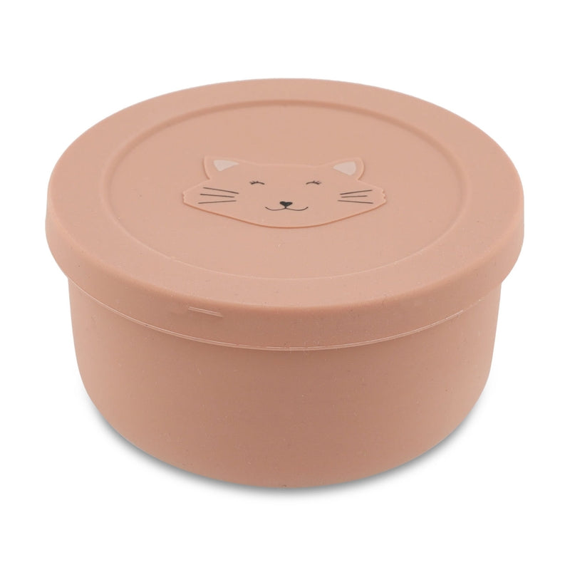 Silicone snack pot with lid - Mrs. Cat