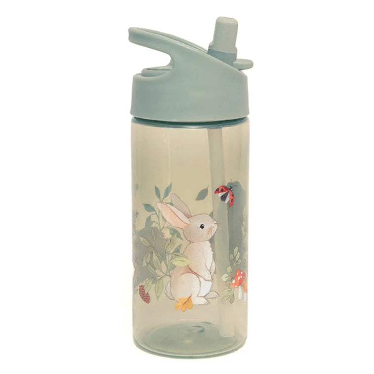 Petit Monkey drinking bottle Bear and Friends green sage