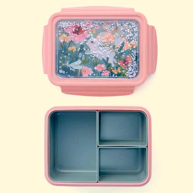 Lunchbox bento bunny "white stars"