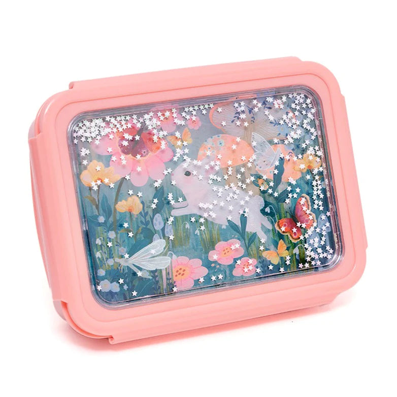 Lunchbox bento bunny "white stars"