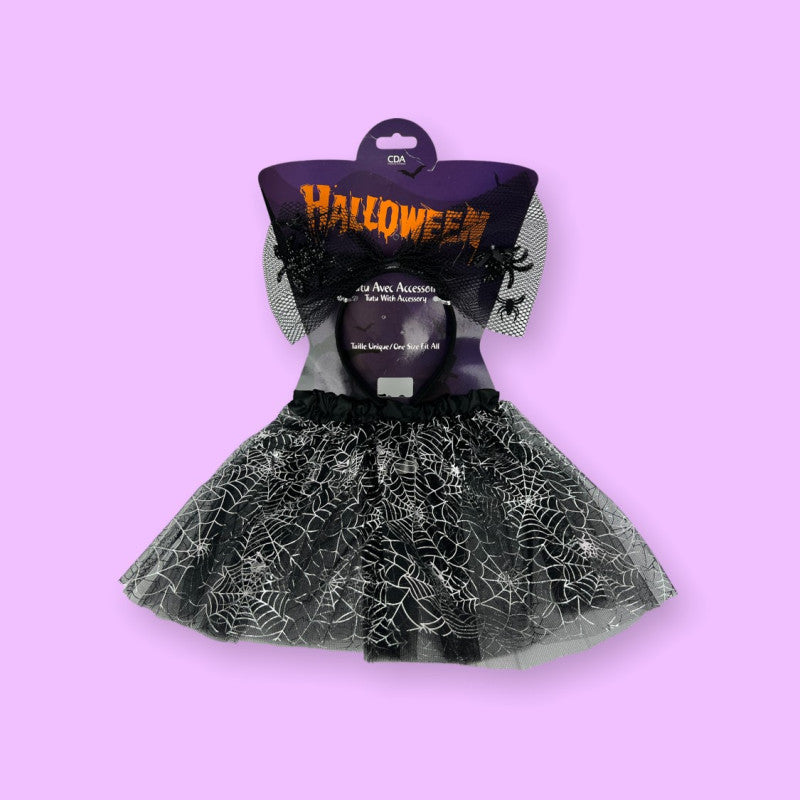 Kit 2 pieces Halloween - tutu and headbands