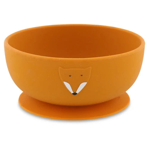 SILICONE BOWL WITH SUCTION MR. FOX