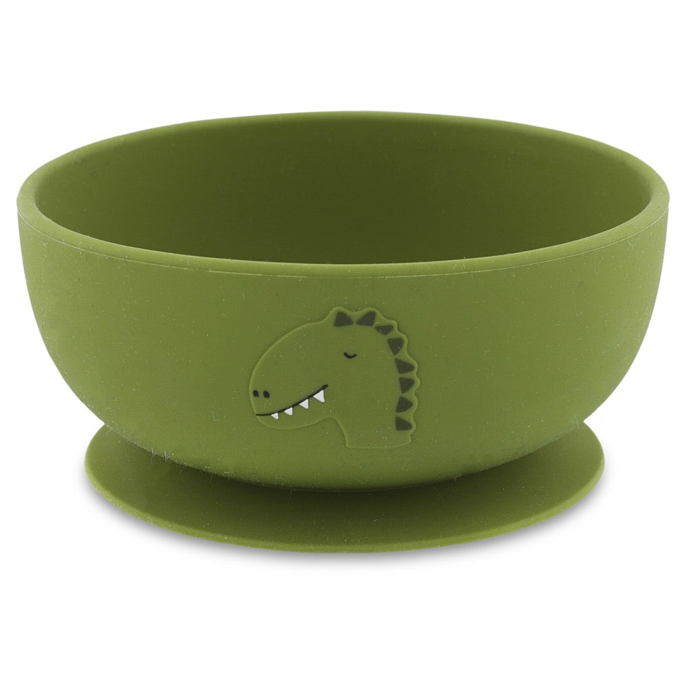 SILICONE BOWL WITH SUCTION MR. DINO