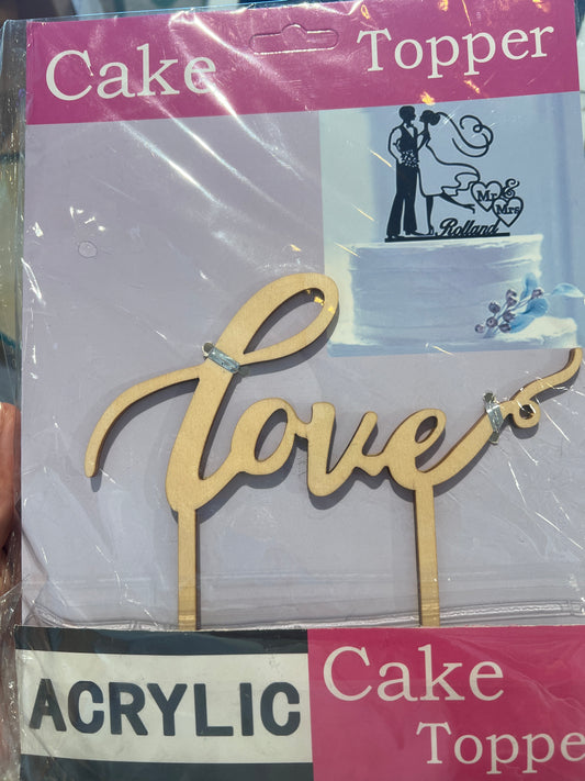 Cake Topper Love