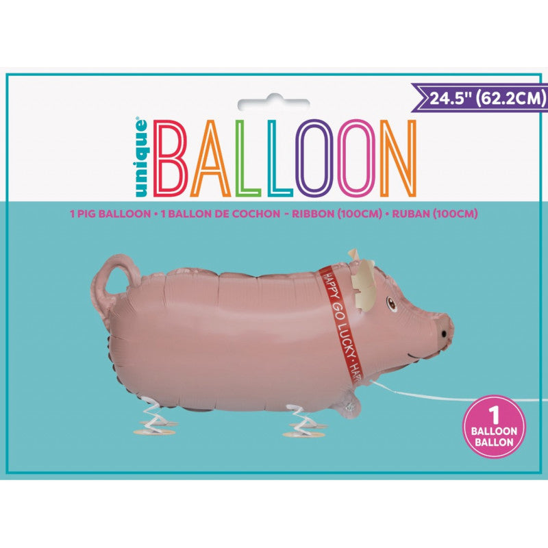 Ballon marcheur COCHON 62 cm Happy Go Lucky