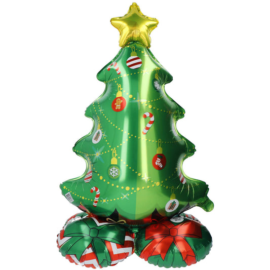 Foil Balloon with Base Christmas Tree - 81 cm