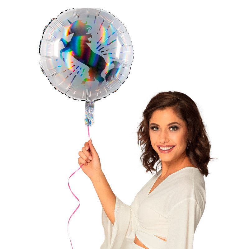 Ballon Foil 45 cm Licorne double face