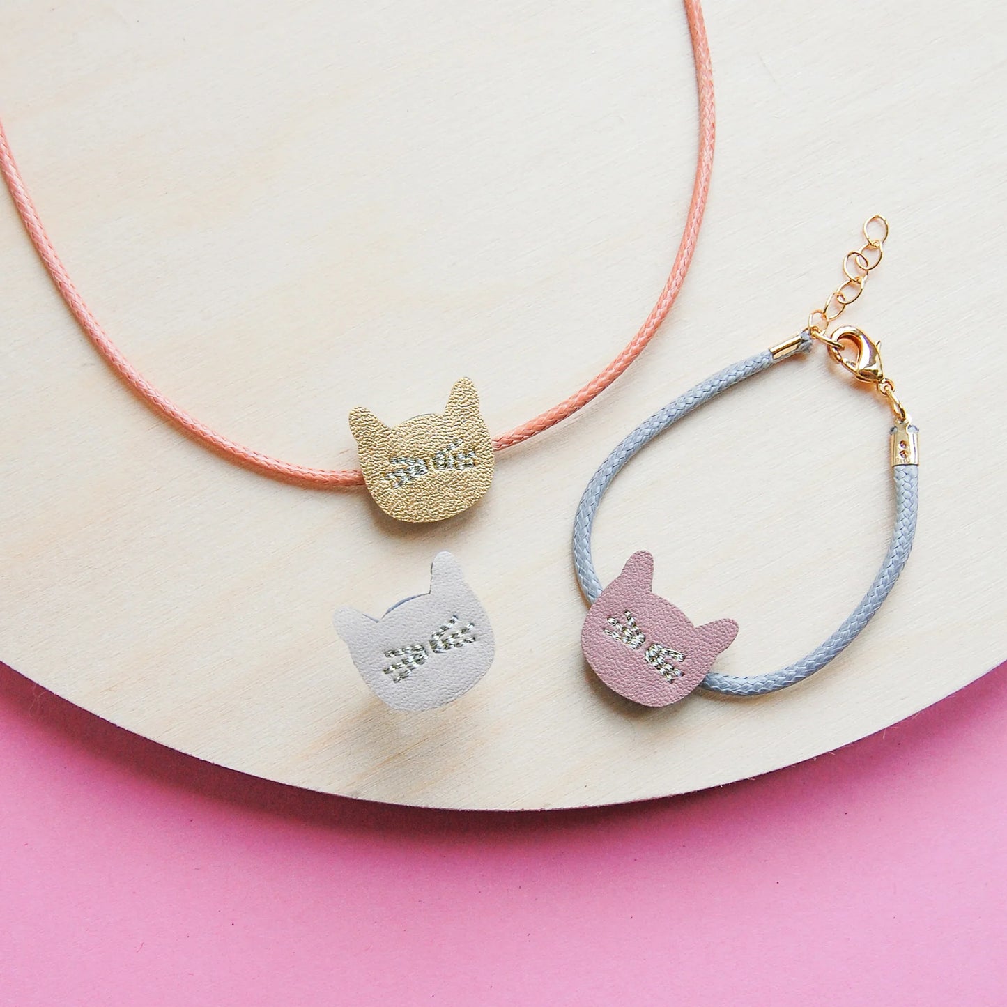 Cute cat jewellery set