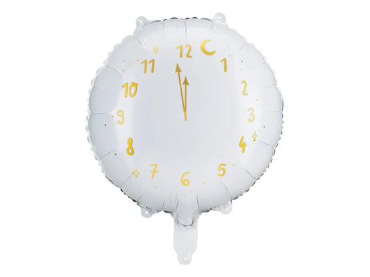 Foil balloon White Clock