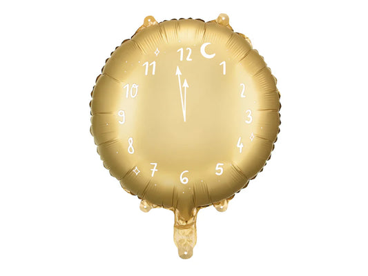 Foil balloon Gold Clock