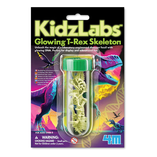 4M - KIDZLABS - GLOWING T-REX SKELETON