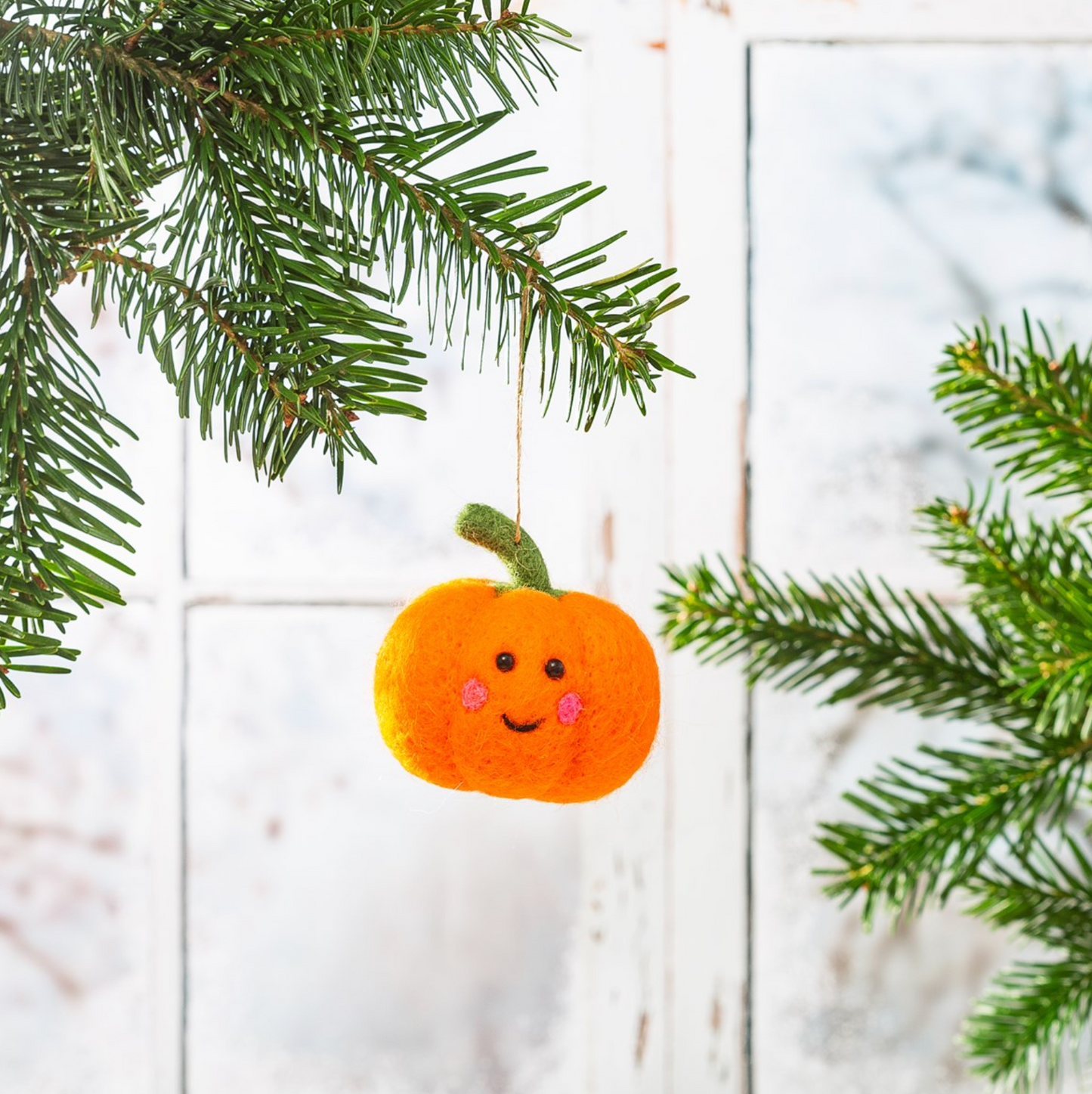 Happy Pumpkin Felt Decoration