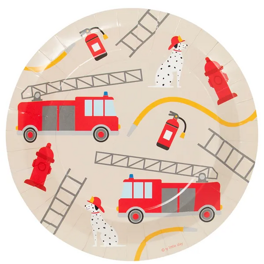 8 fire truck plate