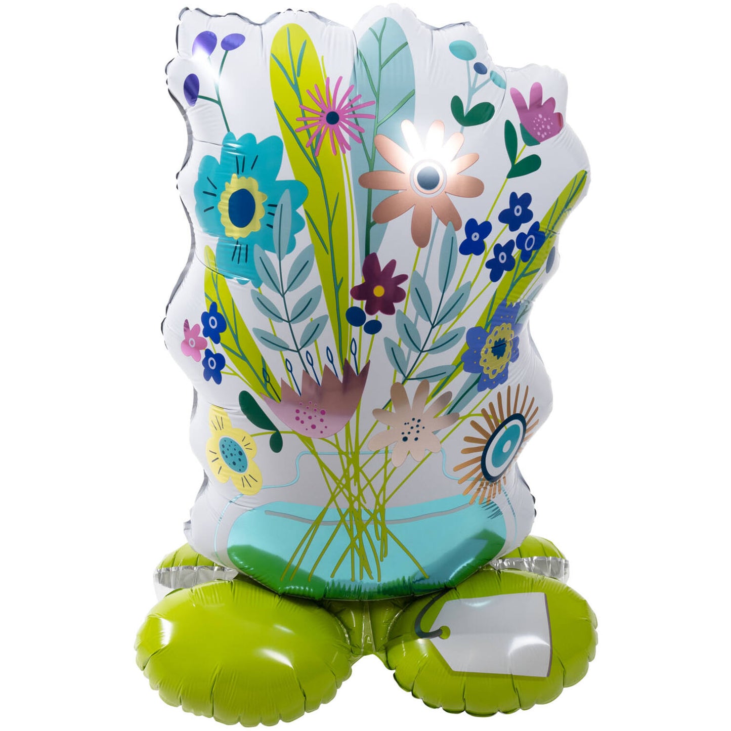 Standing Foil Balloon - Flowers - 53 x 77 cm