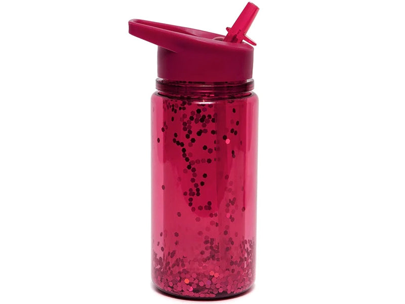 Drinking bottle glitter dragon fruit red