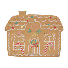 Gingerbread house plates