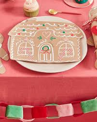 Gingerbread house plates