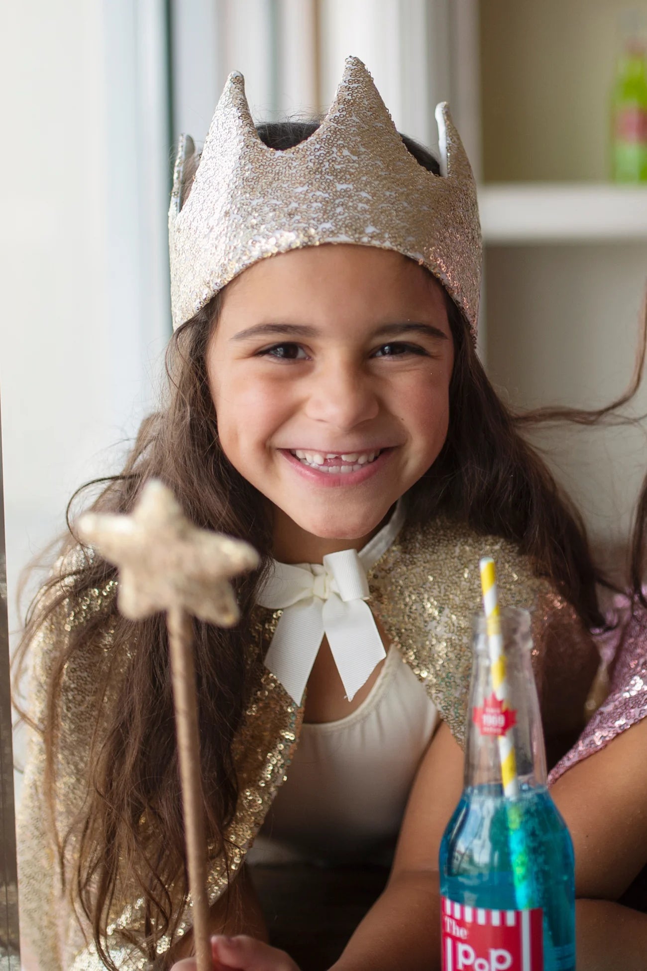 Sequins Princess Crown Gold