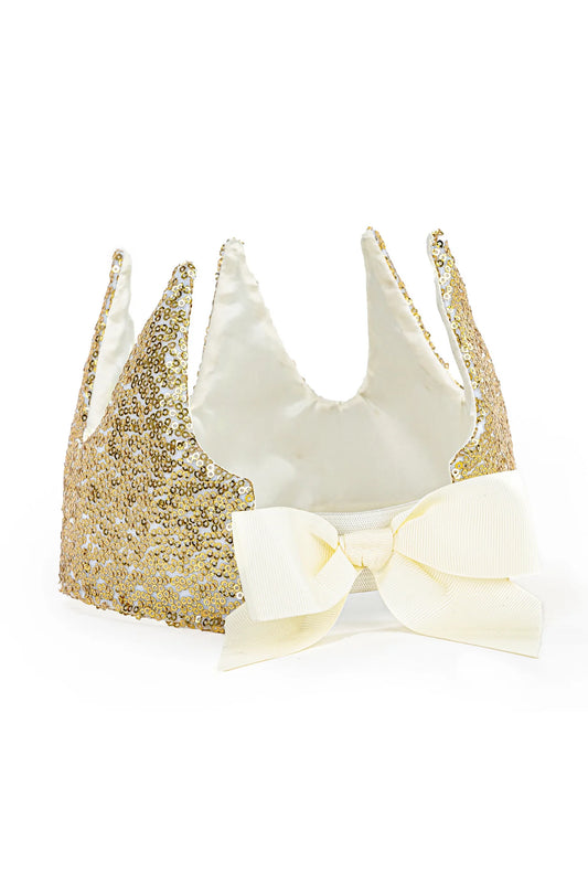 Sequins Princess Crown Gold