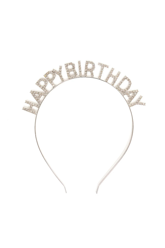 HAPPY BIRTHDAY RHINESTONES HEADBAND