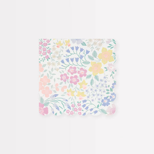 Cottage garden small napkins (x 16)