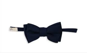 Festive bow tie - navy velvet