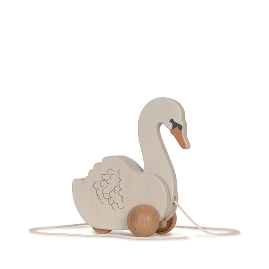 Wooden Pull Swan FSC