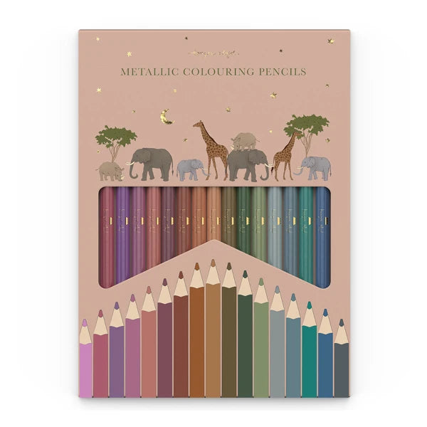 Metallic Colouring Pencils - 18 pcs