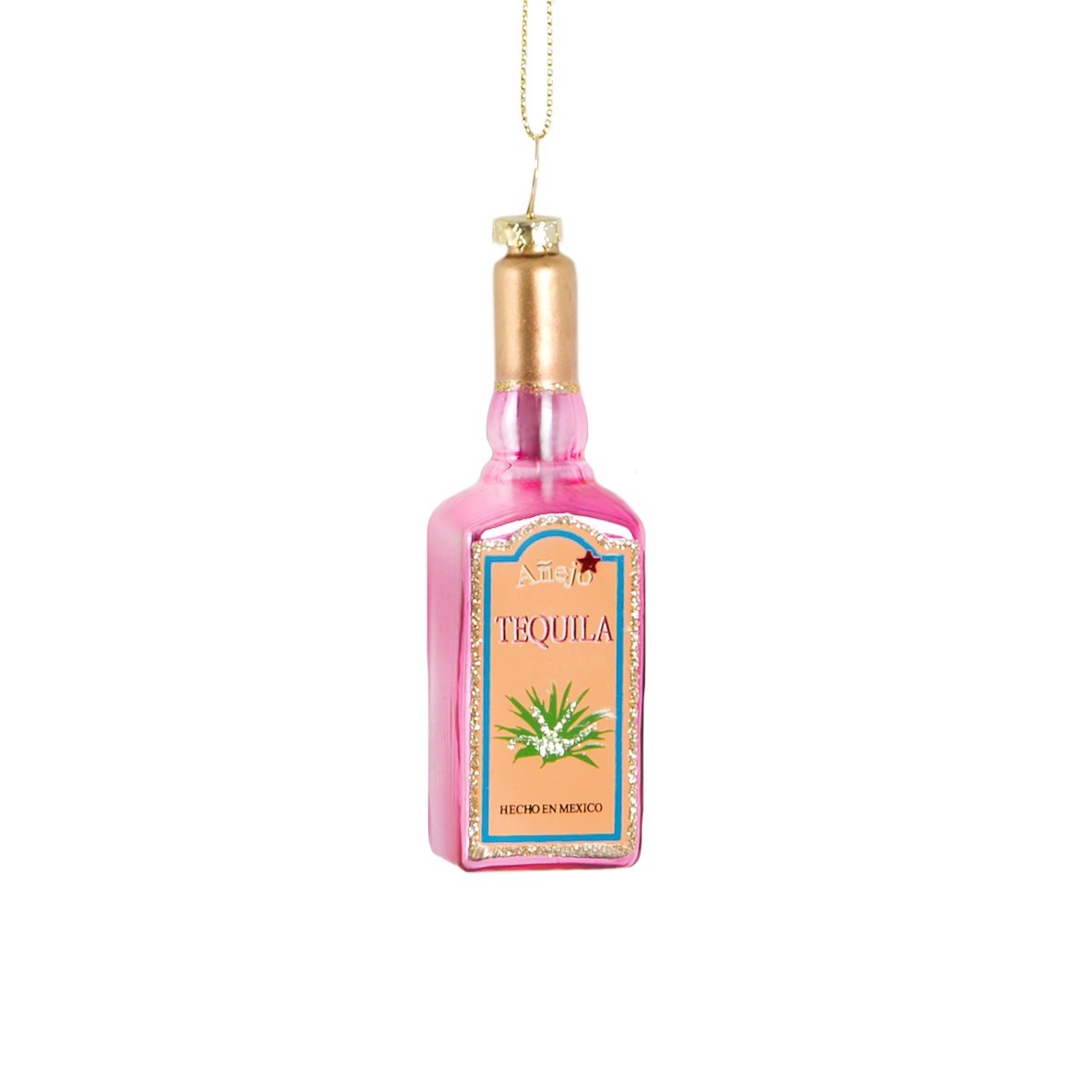 Lets Celebrate Tequila Bottle Shaped Bauble