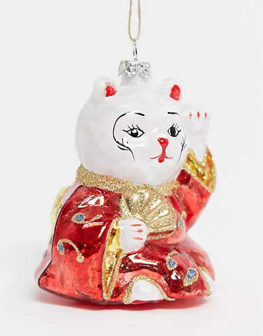 Lucky Cat Shaped Bauble - SASS & BELLE