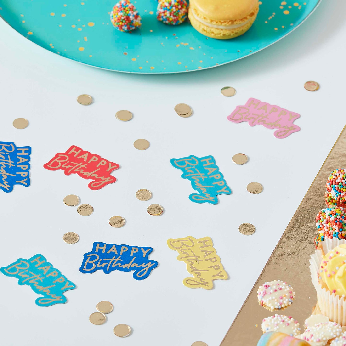 Multi-Coloured Happy Birthday Table Confetti