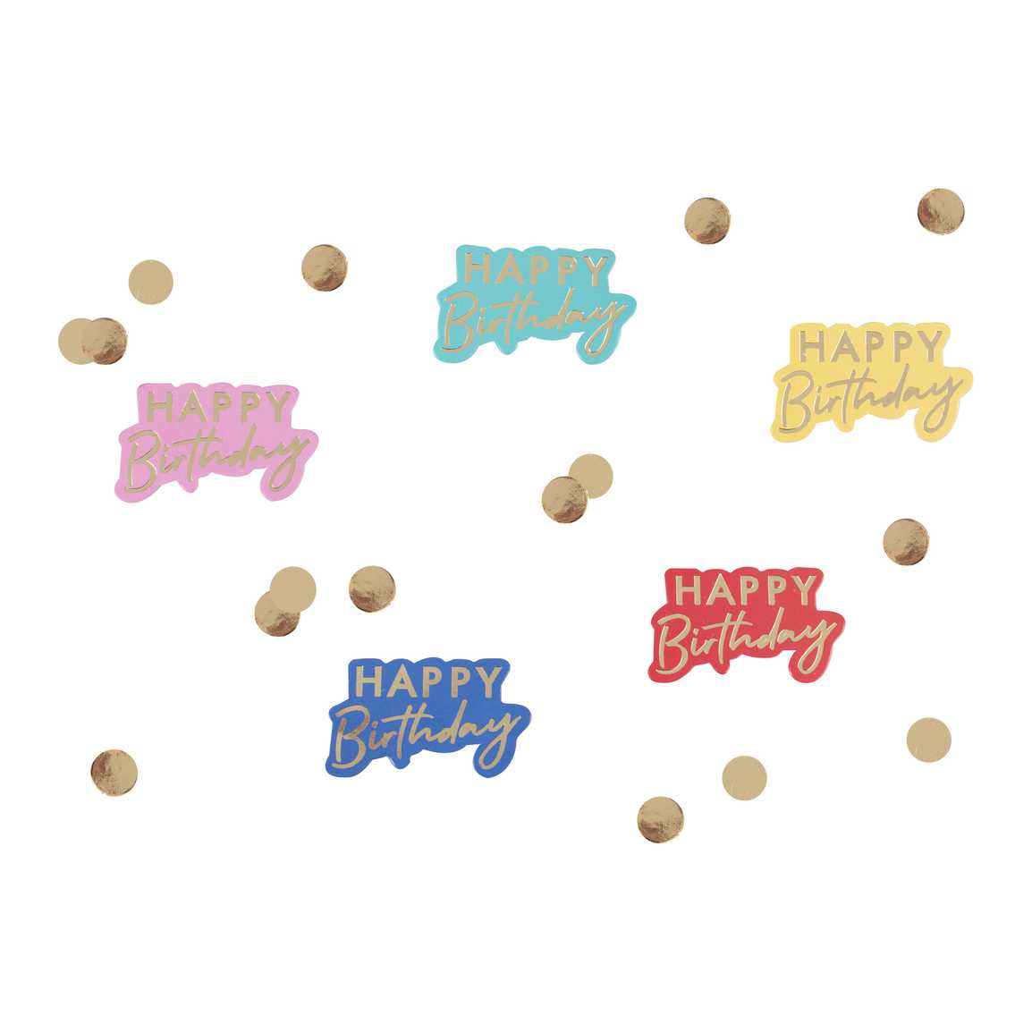 Multi-Coloured Happy Birthday Table Confetti