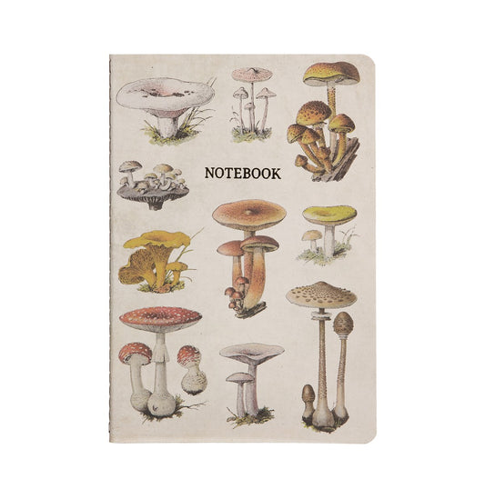 Vintage Mushrooms A5 Notebook