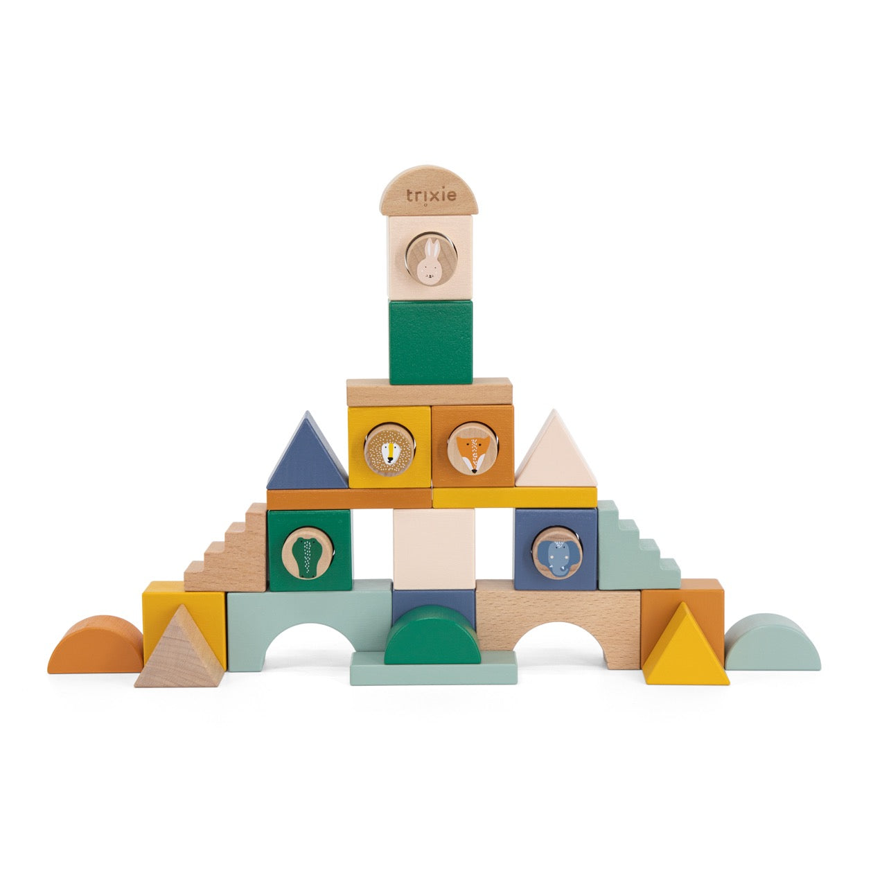 Ville de blocs en bois - 31pc 