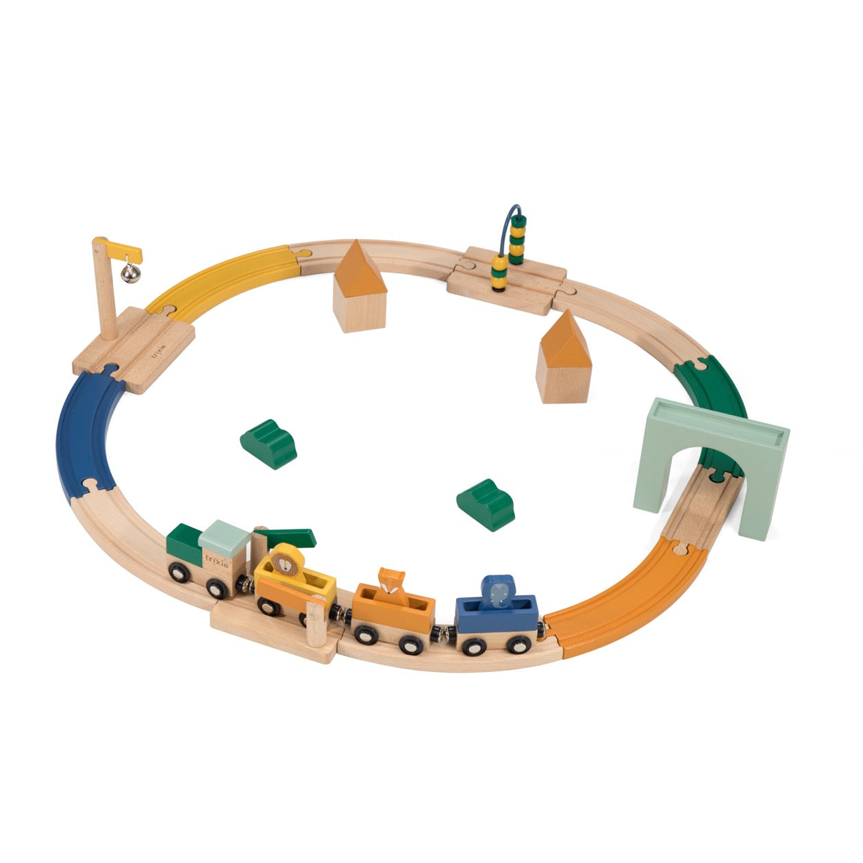 Wooden railway set All Animals