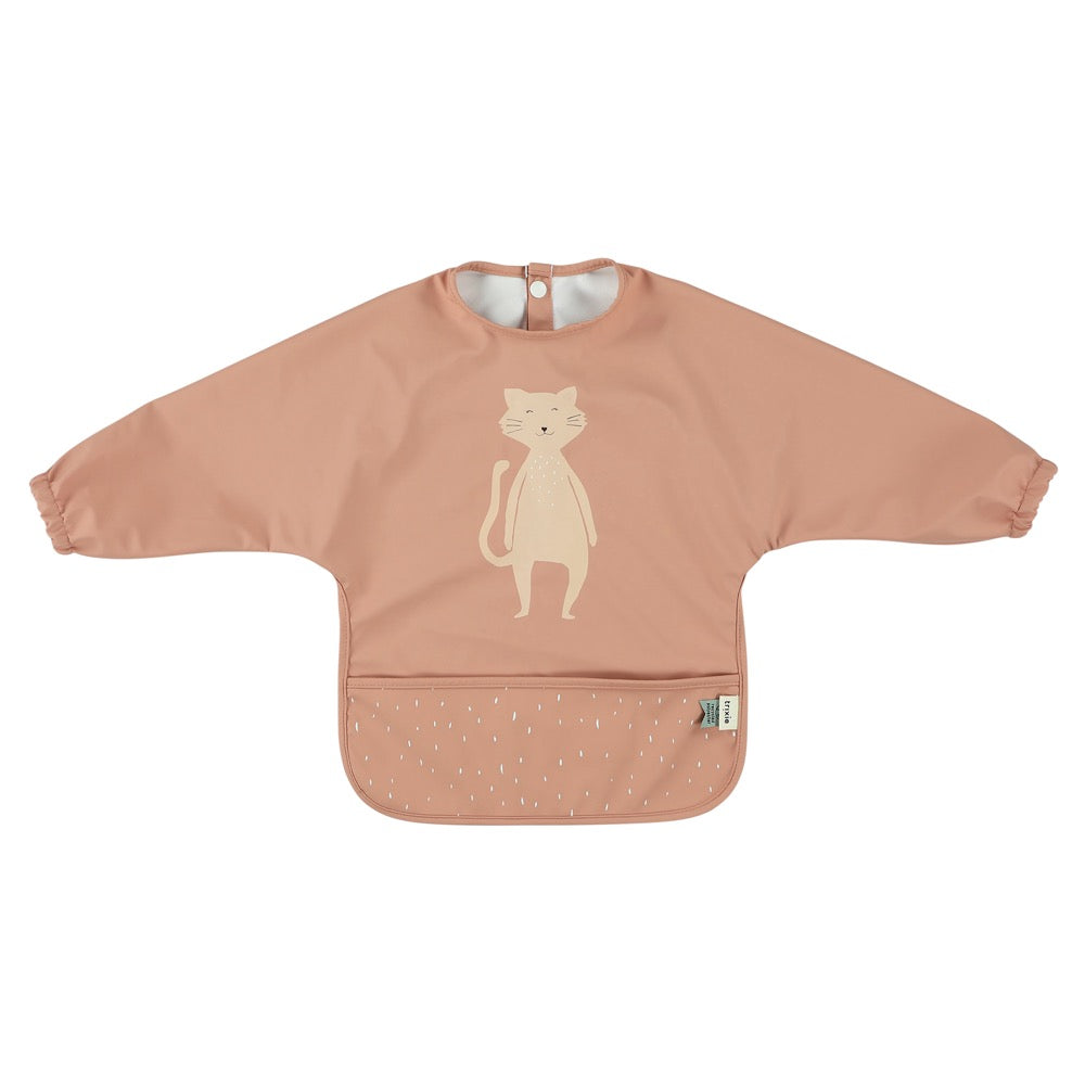 Waterproof long sleeve bib - Mrs. Cat