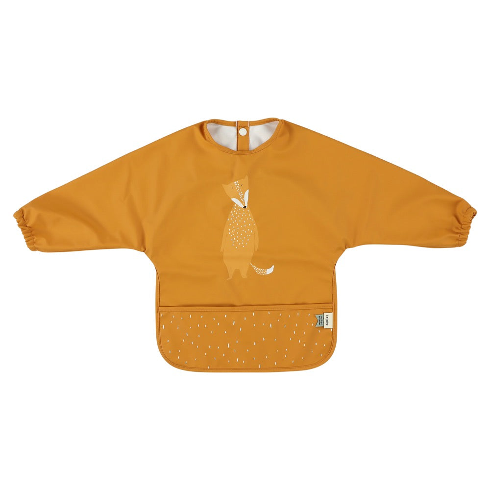 Waterproof long sleeve bib - Mr. Fox