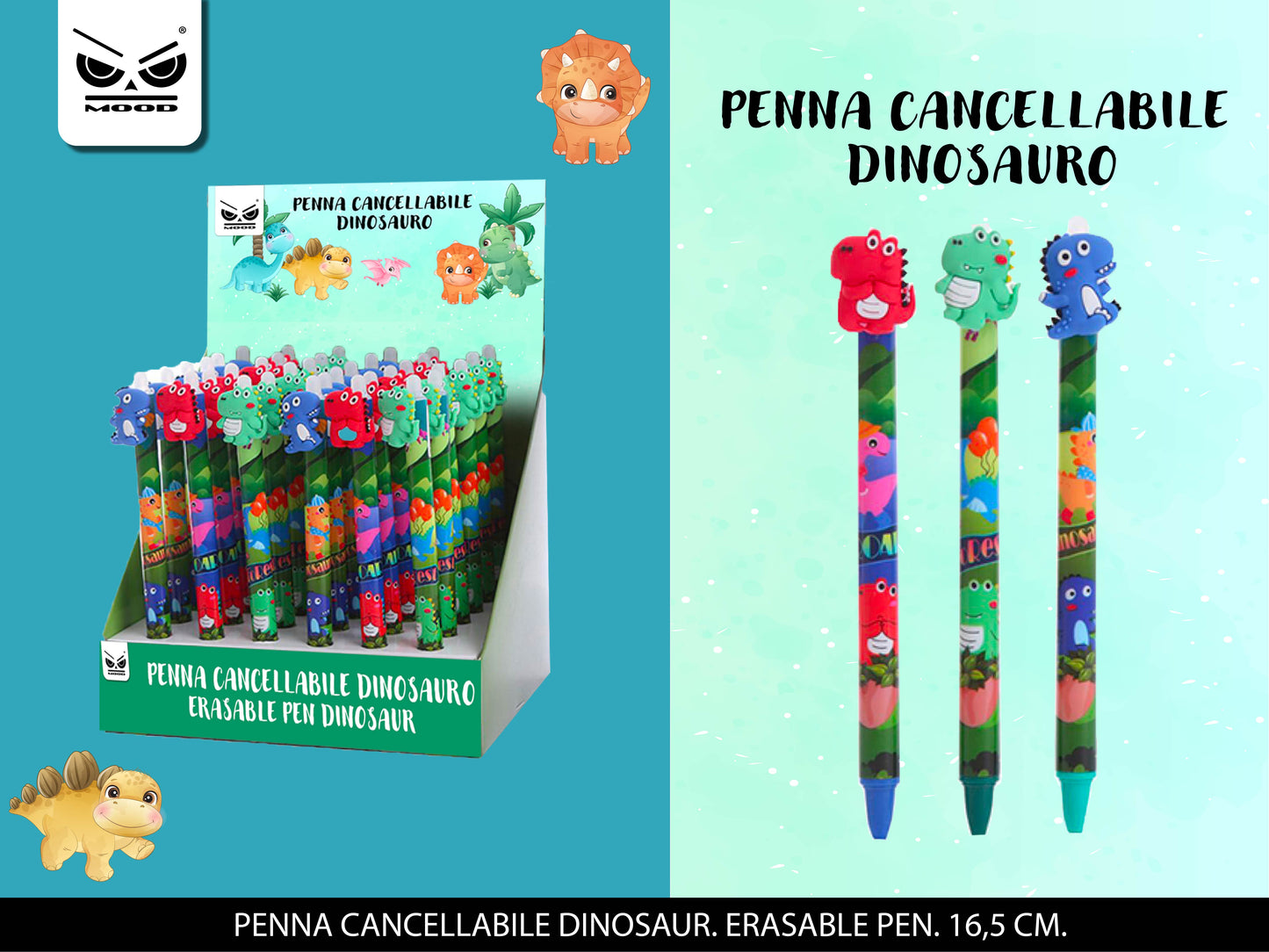 Dinosaur erasable pen. Price per pen