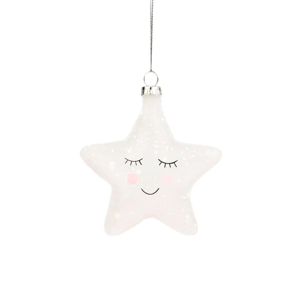 Sweet Dreams Speckled Star Shaped Bauble -  SASS & BELLE