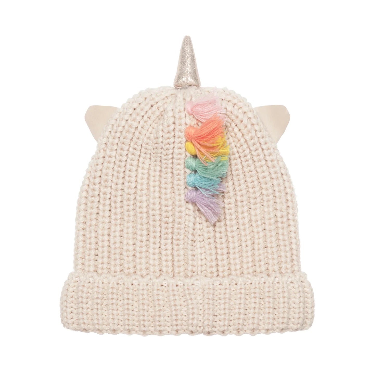 Rainbow Unicorn Knitted Hat