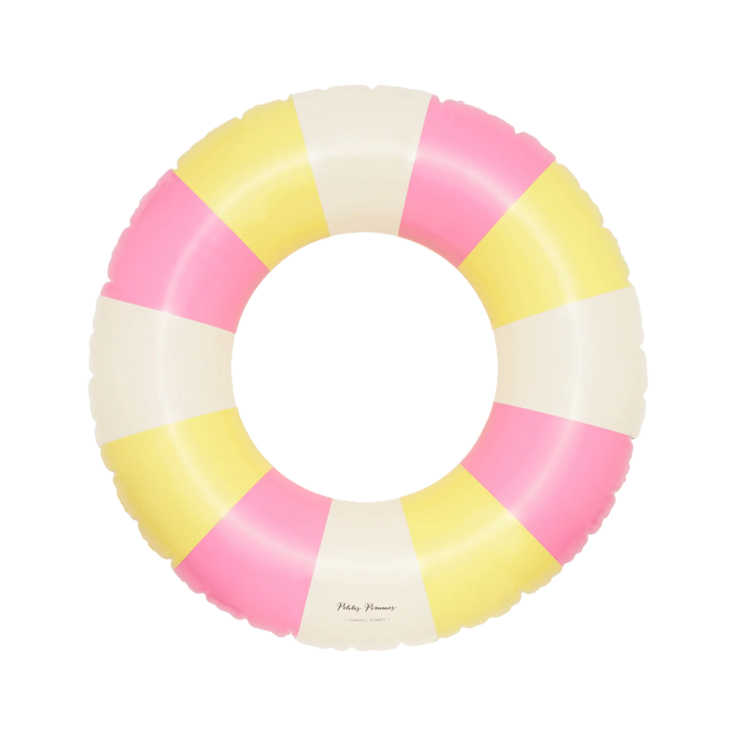 Petites Pommes 90cm Sally Swim Ring - BubbleGumm Pastel Yellow