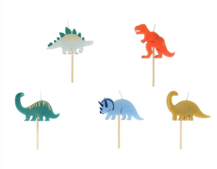 Dinosaur Candles (x 5)