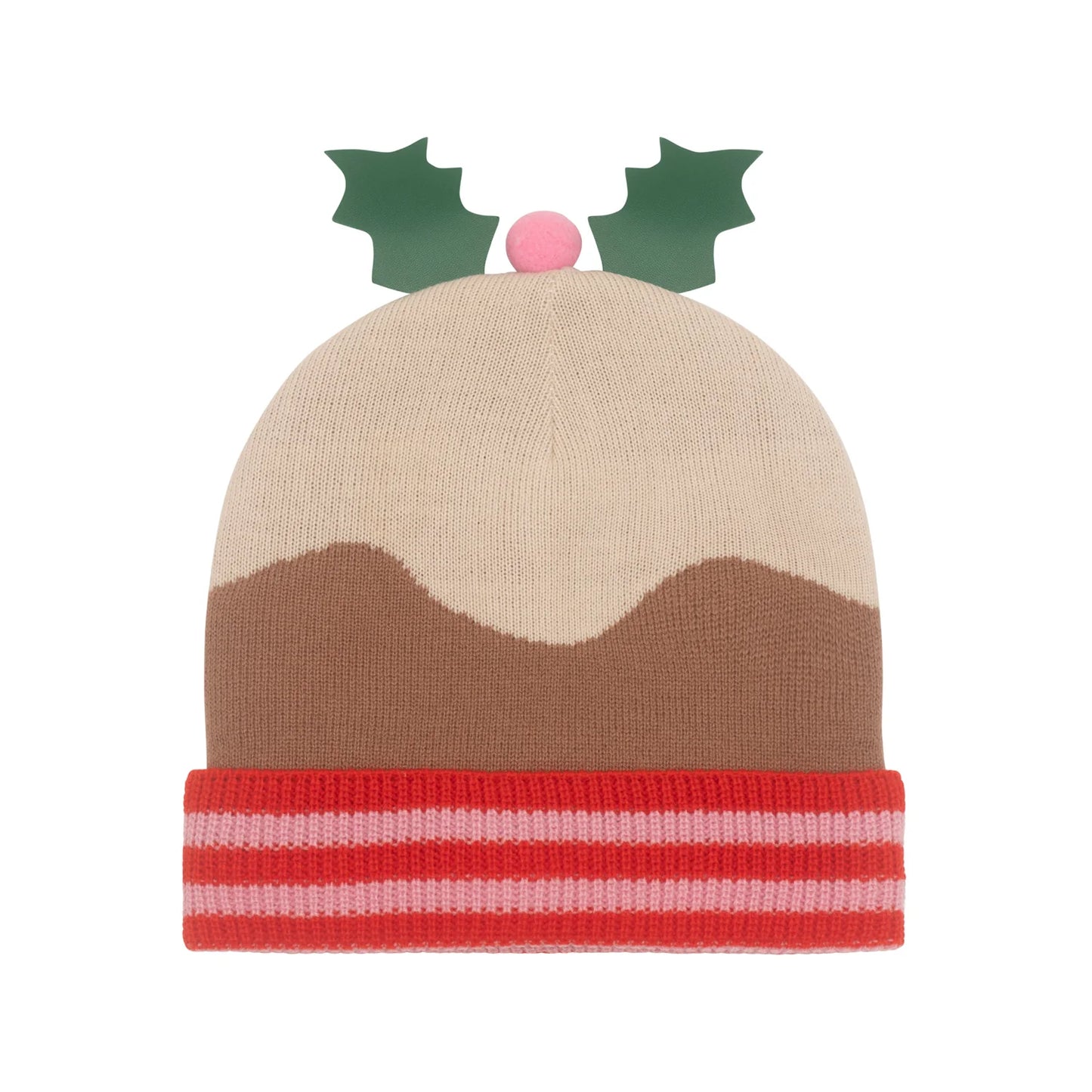 Christmas Pudding Knitted Hat