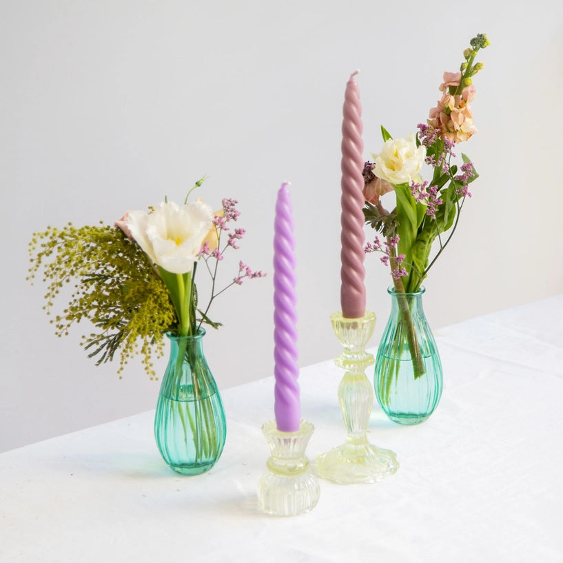 Spiral Dinner Candles Starter Set - pack of 4 candles