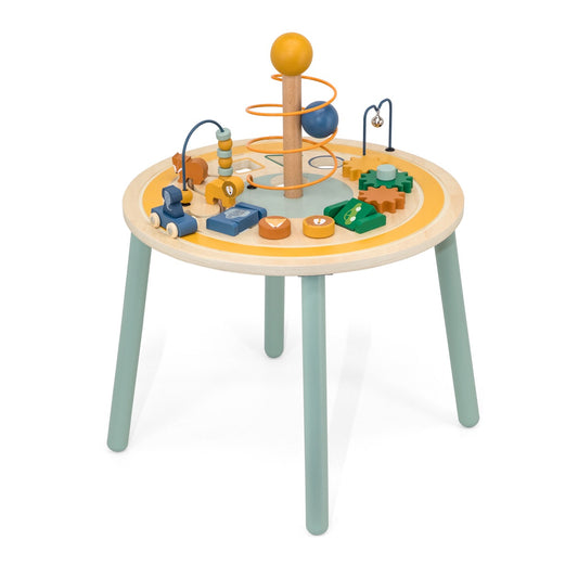 Wooden animal activity table