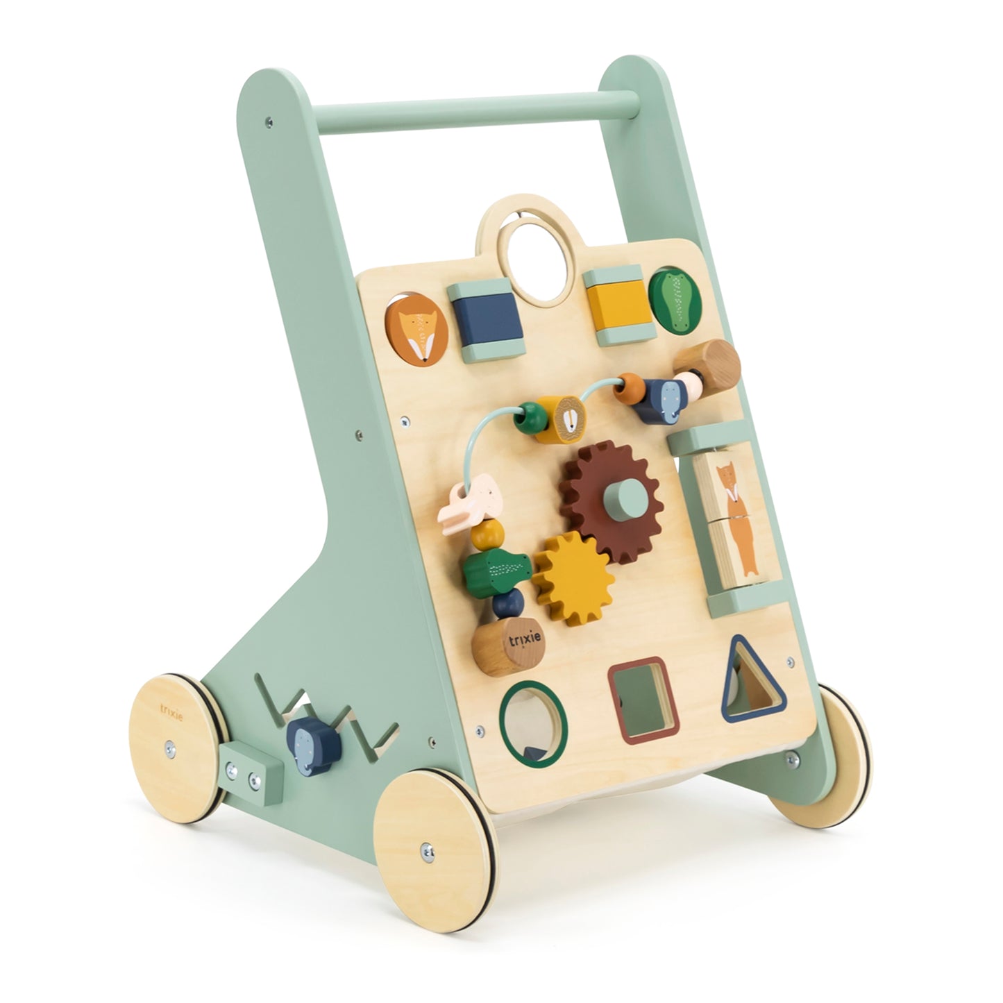 Wooden animal activity walker