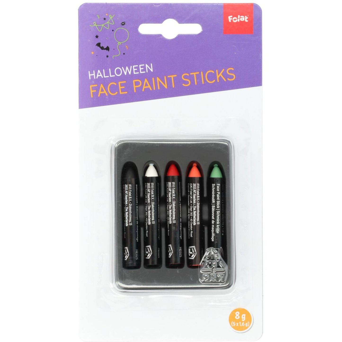 Face Paint Crayons - Halloween BoOo! - 5 pieces