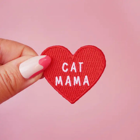 Cat Mama Iron-On Patch